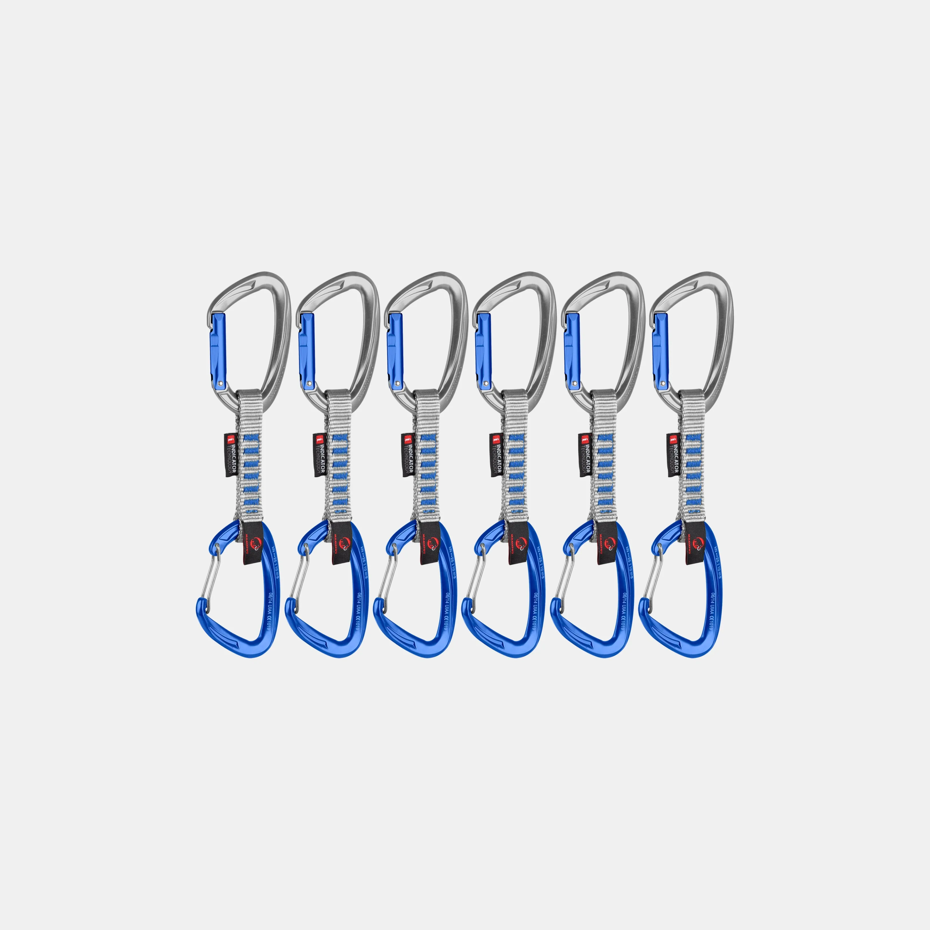 Hot Crag Keylock Wire 10 cm Indicator 6-Pack Quickdraws Damen Kletterausrüstung | Kletterausrüstung