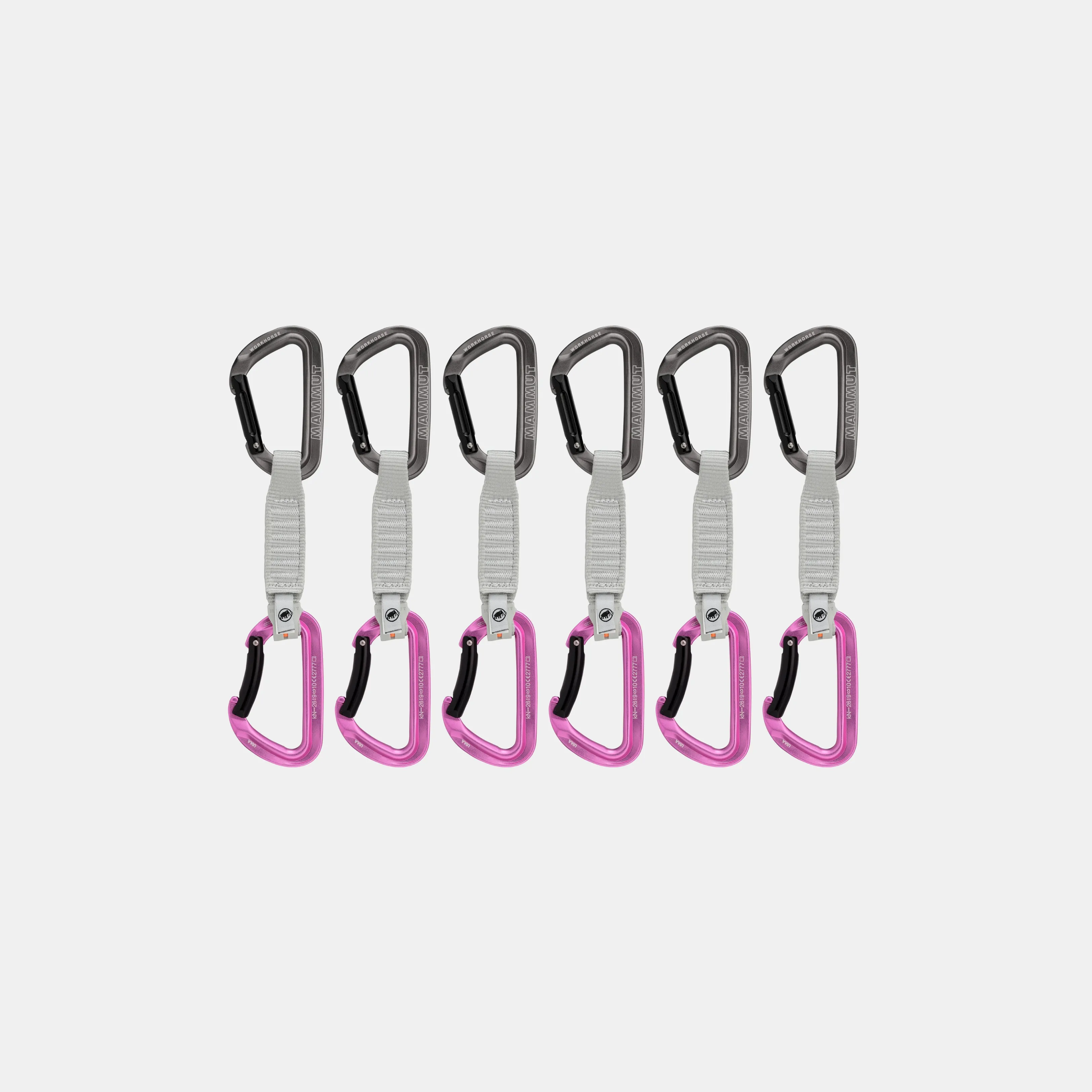 Cheap Workhorse Keylock 12 cm 6-Pack Quickdraws Damen Kletterausrüstung | Kletterausrüstung